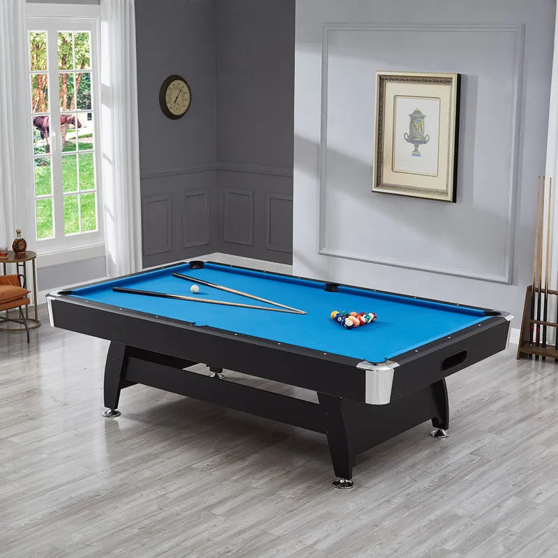 Household solid wood pool table automatic return American black eight indoor pool table multi-functional three-in-one marble tab